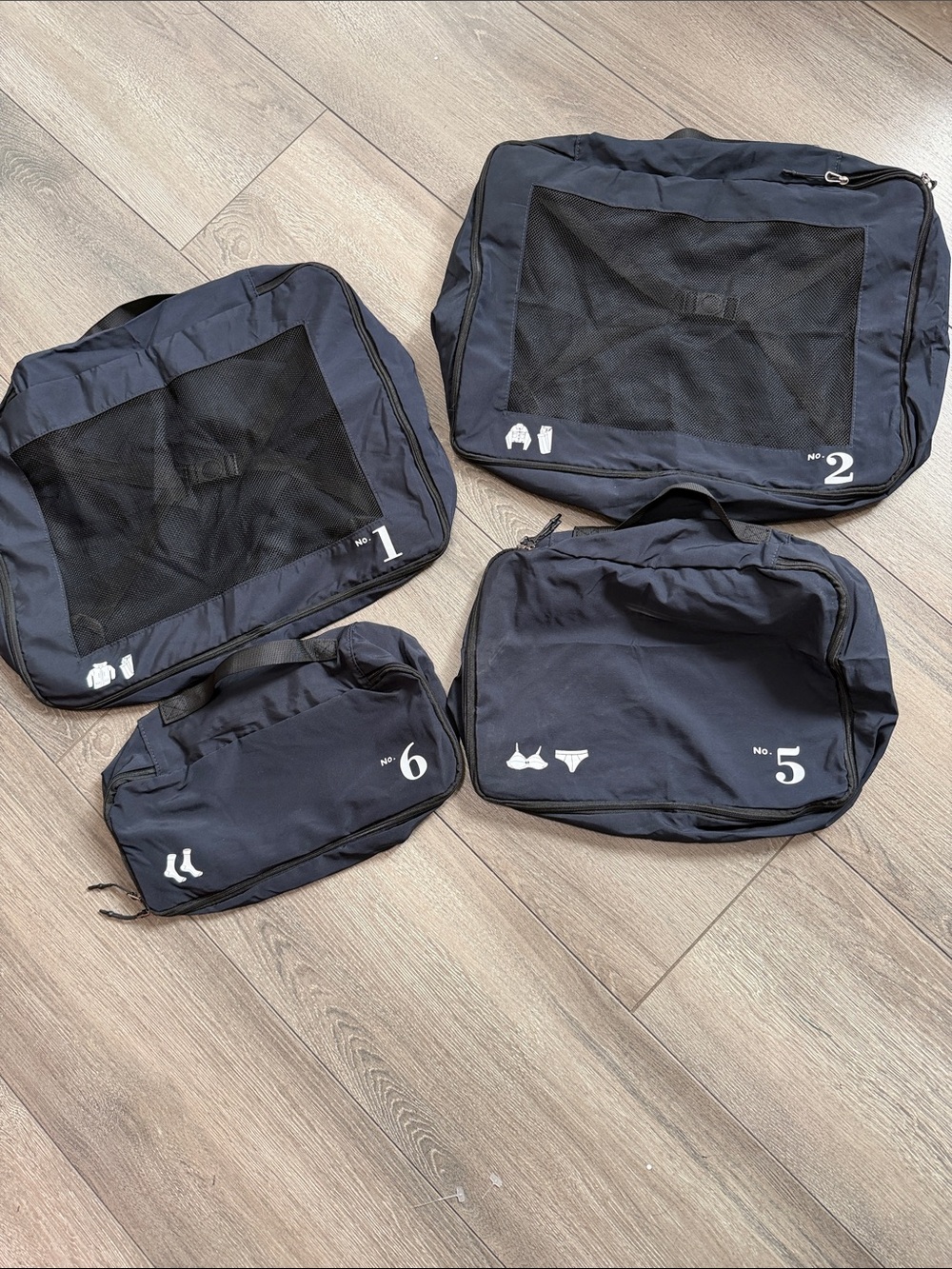 Travel Packing Cube Set - Navy Blue (Men Bags)
